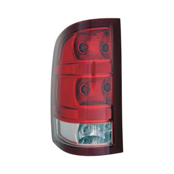 Tail Light Assembly Left Single Rear Wheels 2nd Design CAPA for GMC Sierra 1500 Sierra 2500 HD Sierra 3500 HD