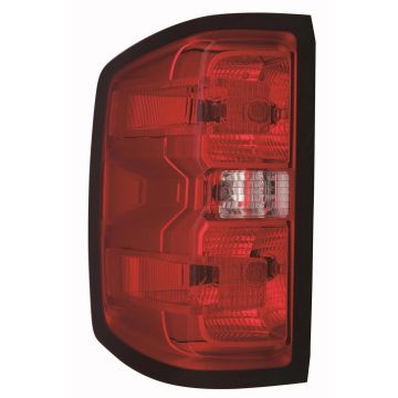 Tail Light Assembly Left w/o LED Accent Light Dual Rear Wheels CAPA for Chevrolet Silverado 1500 Silverado 1500 LD Silverado 2500 HD Silverado 3500 HD GMC Sierra 2500 HD Sierra 3500 HD