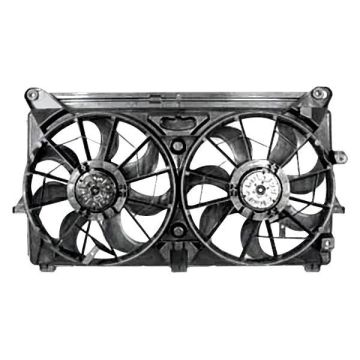 Engine Cooling Fan Assembly w/o Extra Duty Cooling Motor/Blade/Shroud Dual Fan Assembly for Chevrolet Avalanche Silverado 1500 Suburban 1500 Suburban 2500 Tahoe GMC Sierra 1500 Yukon