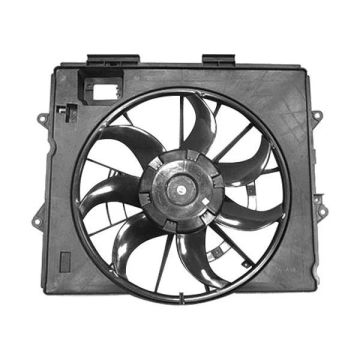 Engine Cooling Fan Assembly w/o Extra Duty Cooling w/o Towing Pkg Motor/Blade/Shroud Assembly for Cadillac CTS SRX STS