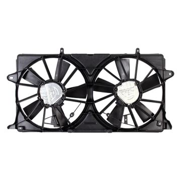 Engine Cooling Fan Assembly Motor/Blade/Shroud Dual Fan Assembly for Cadillac Escalade Escalade ESV Chevrolet Silverado 1500 Suburban Tahoe GMC Sierra 1500 Yukon Yukon XL