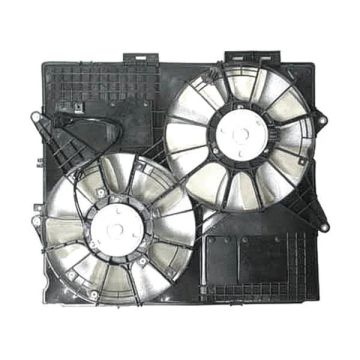 A/C Condenser Fan Assembly w/o Extra Duty Cooling Motor/Blade/Shroud Assembly for Cadillac SRX STS