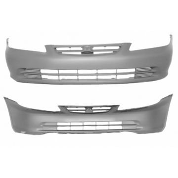 Bumper Cover Front Primed CAPA for Honda Accord Sedan 2001-2002