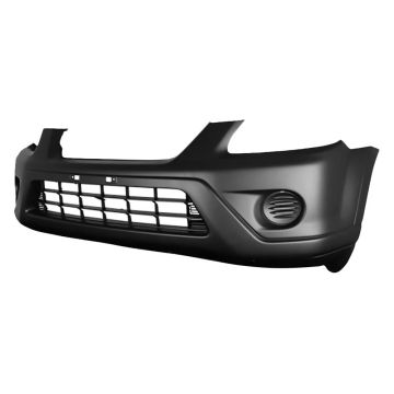 Bumper Cover Front w/o Fog Lamps Textured Japan Built CAPA for Honda CR-V LX EX 2005-2006