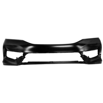 Bumper Cover Front w/o Parking Sensors Primed CAPA for Honda Accord Sedan 2016-2017