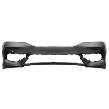 Bumper Cover Front w/Parking Sensors Primed CAPA for Honda Accord Sedan 2016-2017