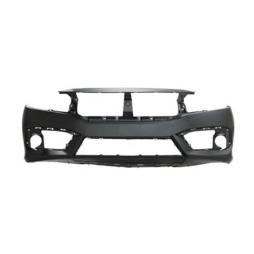 Bumper Cover Front Primed CAPA for Honda Civic Sedan Coupe Hatchback 2016-2018