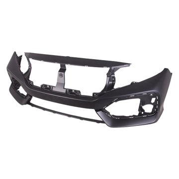 Bumper Cover Front Primed CAPA for Honda Civic Hatchback LX Sport EX EX-L Sport Touring 2017-2020