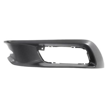 Bumper Insert Front Left Factory Installed Fog Lamp Bezel Crystal Black (Code NH731P) for Honda Civic Sedan 2012
