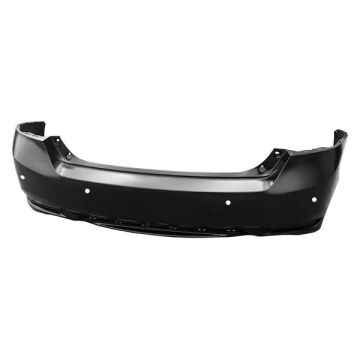 Bumper Cover Rear Dual Exhaust w/Park Assist Primed for Honda Accord Sedan Touring 2016-2017
