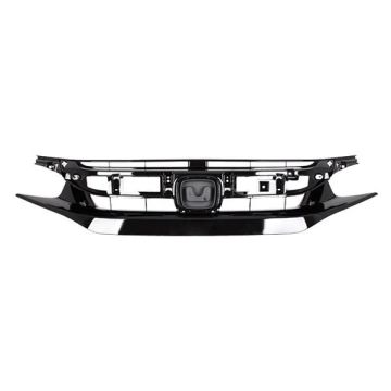 Grille Assembly Sport Pkg CAPA for Honda Civic Coupe Sedan 2016-2021