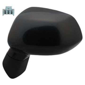 Door Mirror Assembly Left Power Non-Heated for Honda Fit 2007-2008