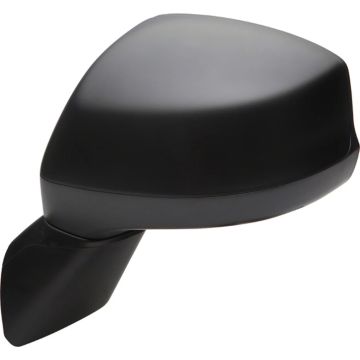 Door Mirror Assembly Left Manual w/Base w/Cover Black for Honda Civic Sedan Coupe 2012-2015