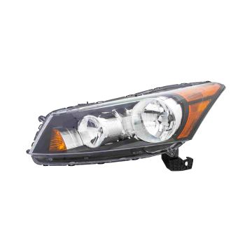 Headlight Assembly Composite Left CAPA for Honda Accord Sedan 2008-2012