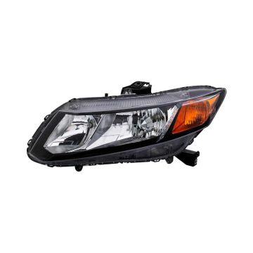 Headlight Assembly Composite Left CAPA for Honda Civic Sedan Coupe 2012