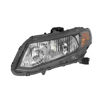 Headlight Assembly Composite Left CAPA for Honda Civic Hybrid-L Hybrid 2013-2015