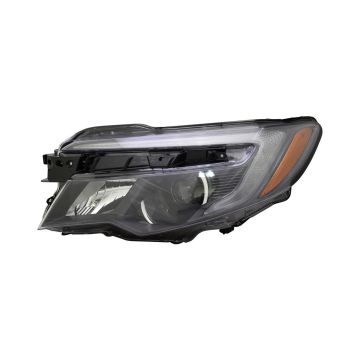 Headlight Assembly Composite Left Halogen w/o Auto Dimming w/Auto On/Off w/LED Daytime Running Lamps for Honda Pilot Ridgeline