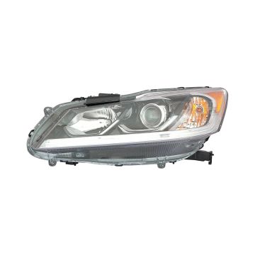 Headlight Assembly Composite Left Halogen w/o DRL for Honda Accord Sedan LX 2016-2017
