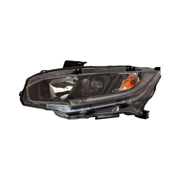 Headlight Assembly Composite Left Halogen for Honda Civic Sedan Coupe 2019-2021