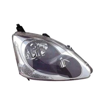 Headlight Assembly Composite Right w/o Bulbs or Sockets for Honda Civic Hatchback 2004-2005