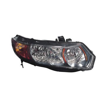 Headlight Assembly Composite Right CAPA for Honda Civic Coupe 2006-2009