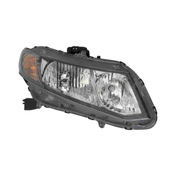 Headlight Assembly Composite Right CAPA for Honda Civic Hybrid-L Hybrid 2013-2015