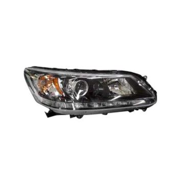 Headlight Assembly Composite Right Halogen w/LED DRL for Honda Accord Sedan EX-L Touring 2013-2015