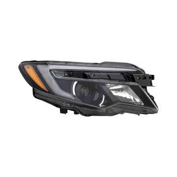 Headlight Assembly Composite Right Halogen w/o Auto Dimming w/Auto On/Off w/LED Daytime Running Lamps CAPA for Honda Pilot Ridgeline