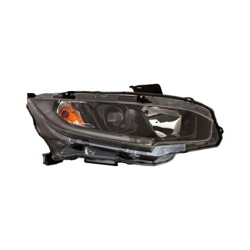 Headlight Assembly Composite Right Halogen for Honda Civic Sedan Coupe 2019-2021