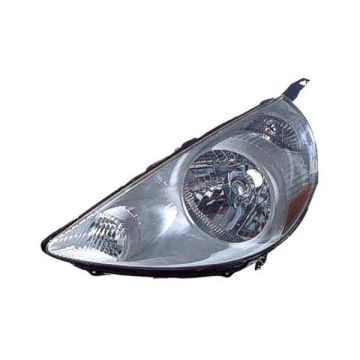 Headlight Lens Housing Left Storm Silver Code NH642M CAPA for Honda Fit 2007-2008