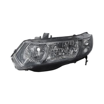 Headlight Lens Housing Left w/Clear Signal Lens for Honda Civic Coupe 2010-2011