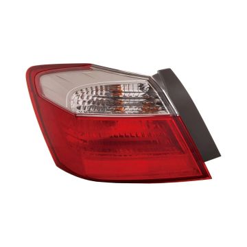 Tail Light Assembly Left Outer CAPA for Honda Accord LX Sport EX 2013-2015