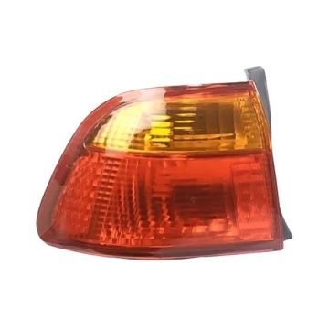 Tail Light Housing Left Body Mounted Includes Lens for Honda Civic Sedan 1999-2000