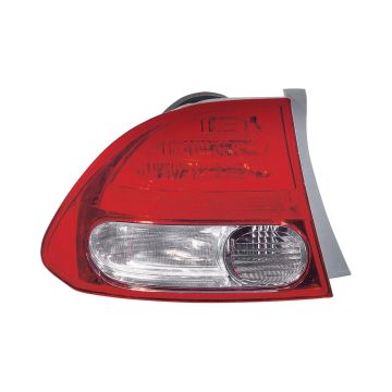 Tail Light Housing Left Includes Lens for Honda Civic Sedan 2009-2011