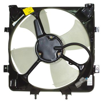 A/C Condenser Fan Assembly Includes Motor/Blade/Shroud for Honda Civic Civic del Sol