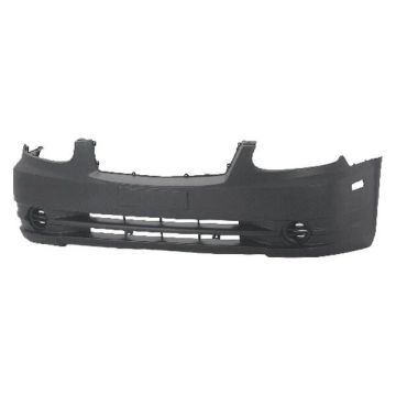 Bumper Cover Front w/o Fog Lamps Primed CAPA for Hyundai Accent 2003-2006
