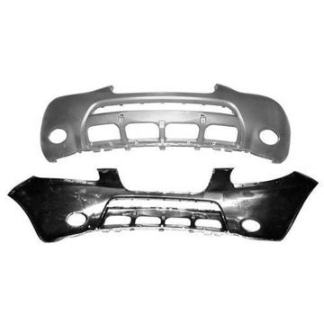 Bumper Cover Front w/Two Tone Paint Primed CAPA for Hyundai Santa Fe 2007-2009