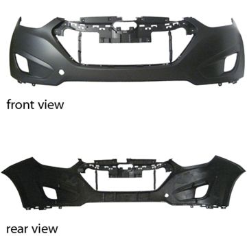 Bumper Cover Front Primed CAPA for Hyundai Tucson 2010-2015