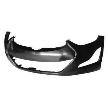 Bumper Cover Front Primed Korea Built for Hyundai Elantra Sedan 2014-2016