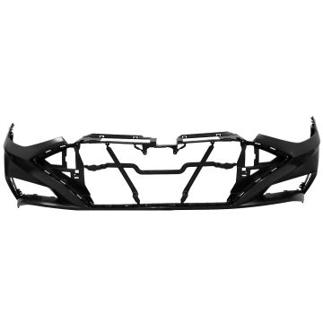 Bumper Cover Front w/Surround View Monitor w/o Park Assist Primed USA Built CAPA for Hyundai Sonata Ultimate Limited 2020-2023