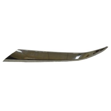 Bumper Cover Molding Front Left Dark Chrome for Hyundai Santa Fe 2019-2020
