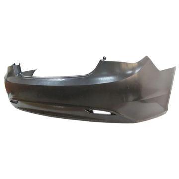 Bumper Cover Rear Single Exhaust CAPA for Hyundai Sonata Limited 2.0T 2.0T Limited GL SE GLS 2011-2013