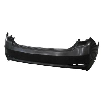 Bumper Cover Rear w/o Rear Object Sensors Primed CAPA for Hyundai Sonata GL Limited SE GLS Sport Premium Eco Sport 2.0T Ultimate 2.0T Limited 2.0T Sport Tech 2015-2017