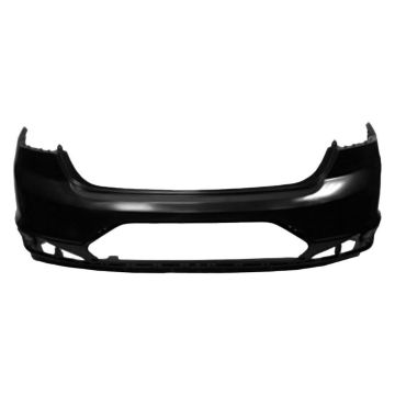 Bumper Cover Rear w/o Park Sensors Primed Korea Built for Hyundai Elantra Sedan 2019-2020