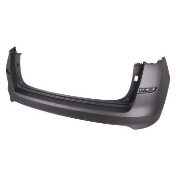 Bumper Cover Rear w/o Park Assist Sensors Primed CAPA for Hyundai Tucson 2019-2021