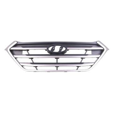 Grille Assembly w/o Pedestrian Recognition From 5-16-16 for Hyundai Tucson 2017-2018