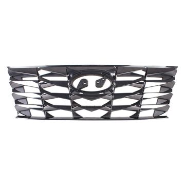Grille Assembly Dark Chrome for Hyundai Tucson Luxury Hybrid Luxury Plug-In Hybrid Preferred SEL 2022-2024