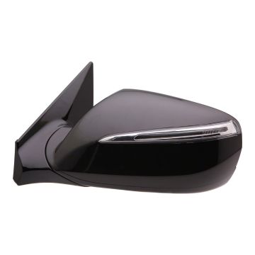 Door Mirror Assembly Left Power Heated w/Signal Lamp w/o Blind Spot Detection for Hyundai Santa Fe Sport 2013-2017