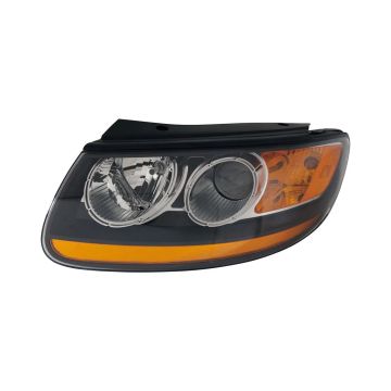 Headlight Assembly Composite Left From 7-11-07 w/Non-Replaceable Bulbs for Hyundai Santa Fe 2007-2009