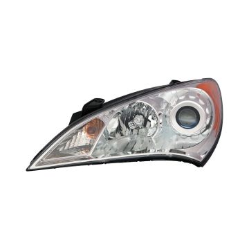 Headlight Assembly Composite Left Halogen for Hyundai Genesis Coupe 2010-2012